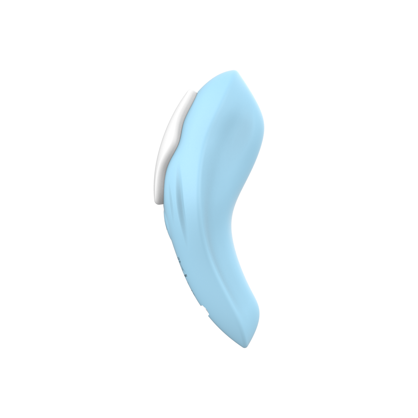 Smooth silicone texture and charging port of AquaBreeze discreet vibrator